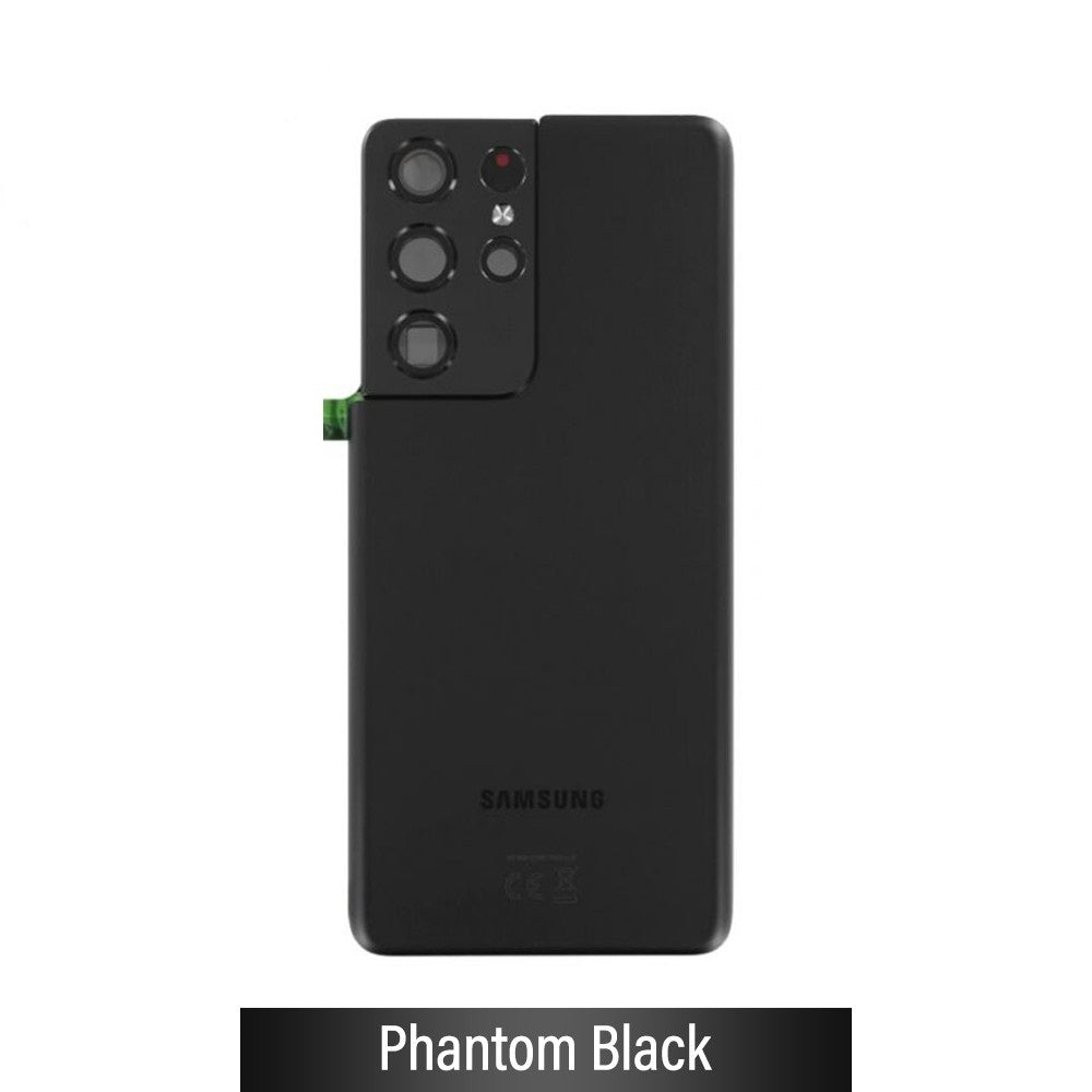 Rear Cover Glass For Samsung Galaxy S21 Ultra G998 GH82-24499A (Gold)-Phantom Black Rear Cover Glass For Samsung Galaxy S21 Ultra G998 GH82-24499A (Gold)-Phantom Black